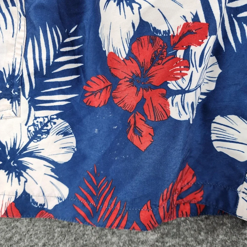 Foundry Swim Trunks Mens 3XL Blue Floral Tropical‎ Cargo Board Shorts